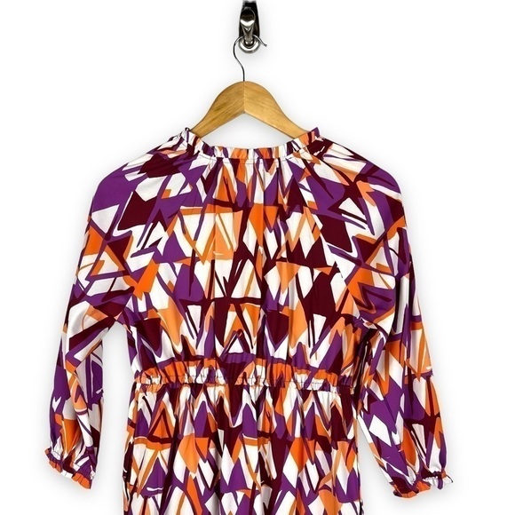 4 for $40 SALE! Wayward Fancies by eShakti Abstract Dress, Maroon Multi, Size 6 - Picture 11 of 13